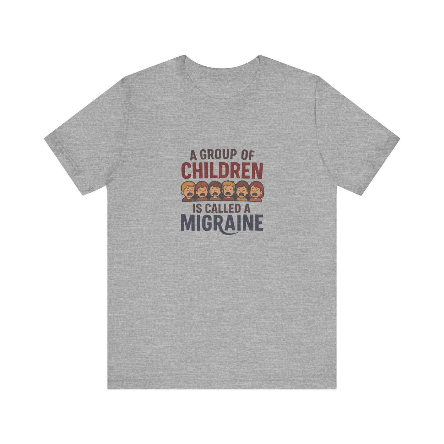 A Group of Children Is Called a Migraine — Retro Tee (Light)