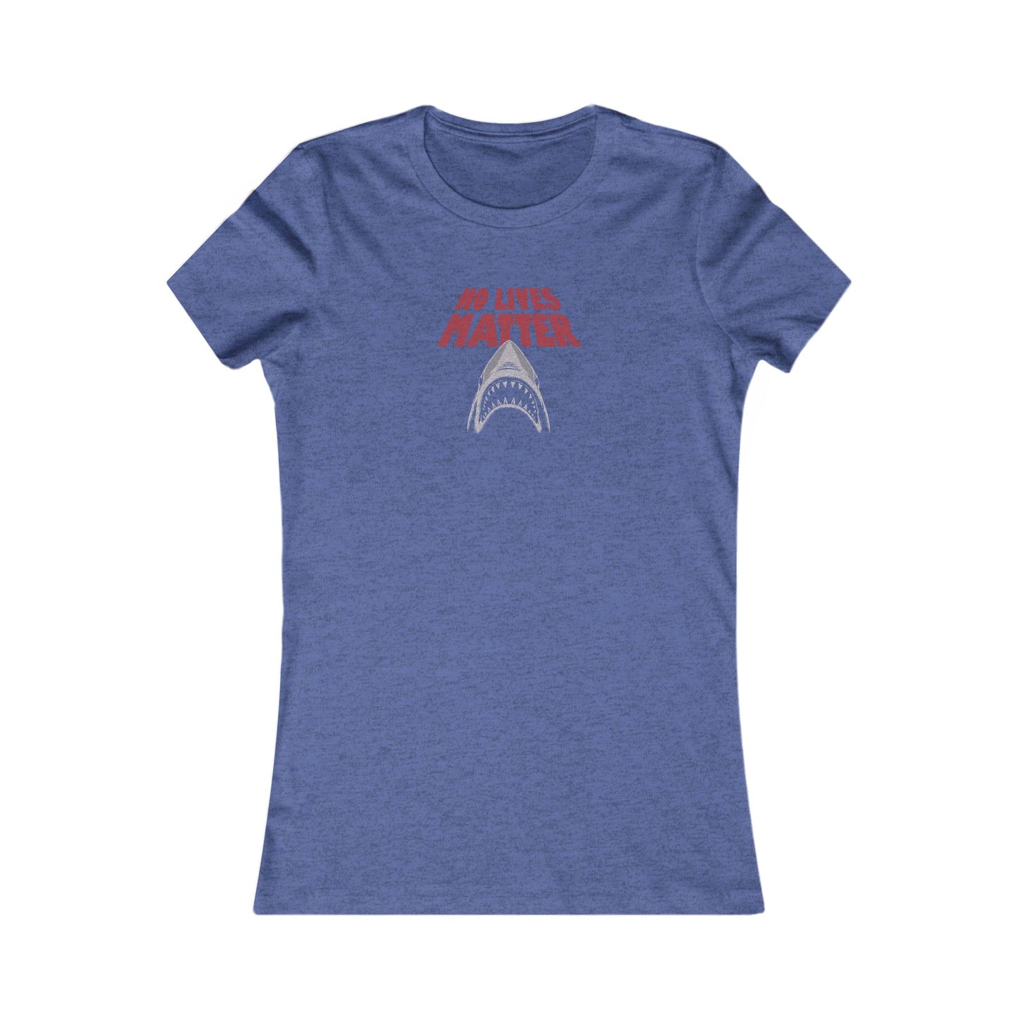 No Lives Matter — Jaws-Inspired Retro Women's Tee (Dark)