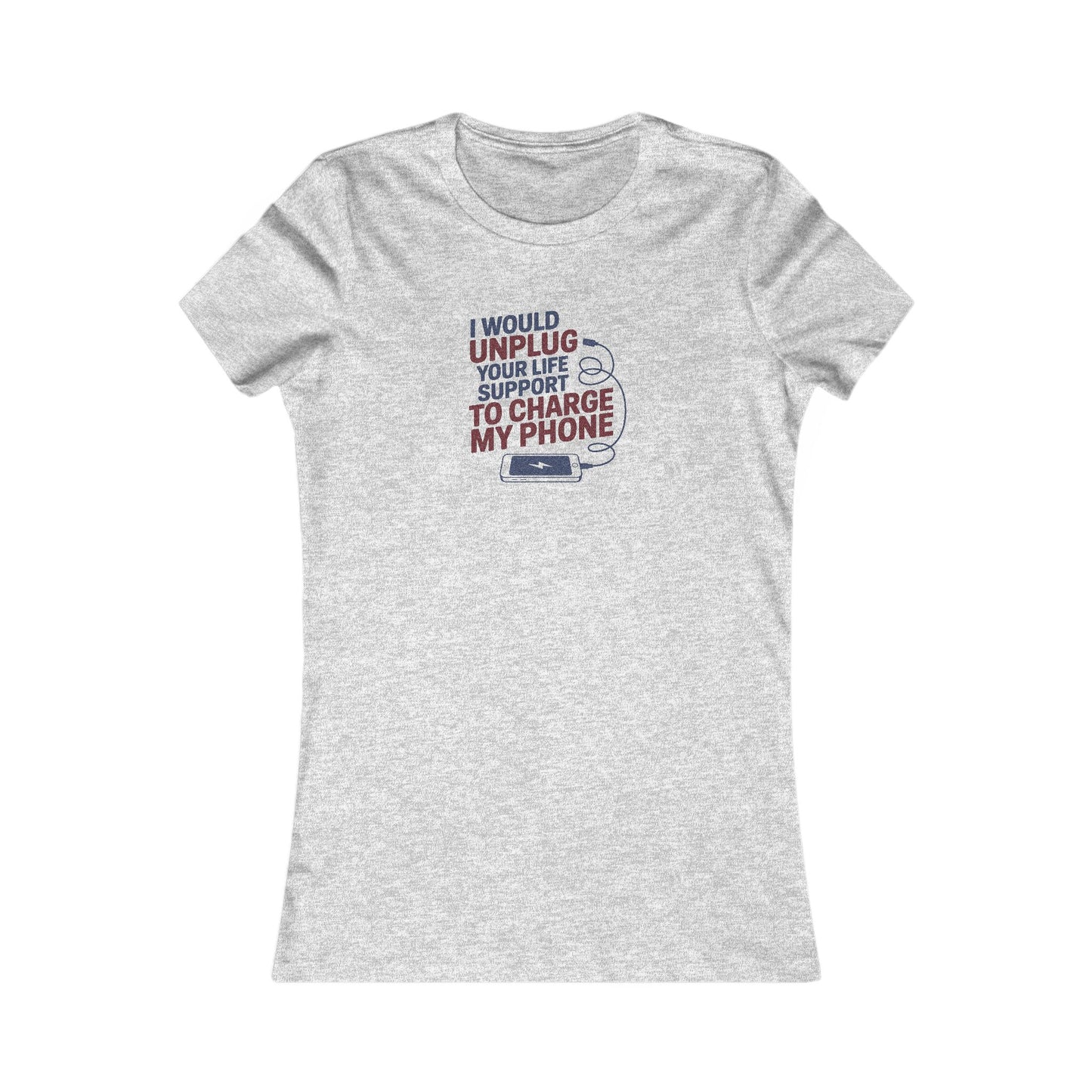 Your Life Support < Charging My Phone — Retro Women's Tee (Light)