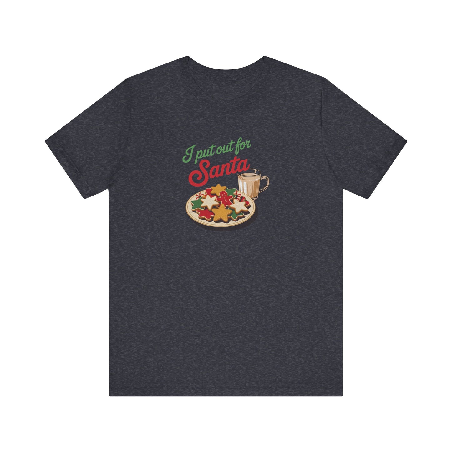 I Put Out for Santa — Retro Christmas Cookies Tee (Dark)