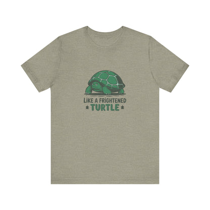 Like a Frightened Turtle — George Costanza Shrinkage Retro Tee (Light)