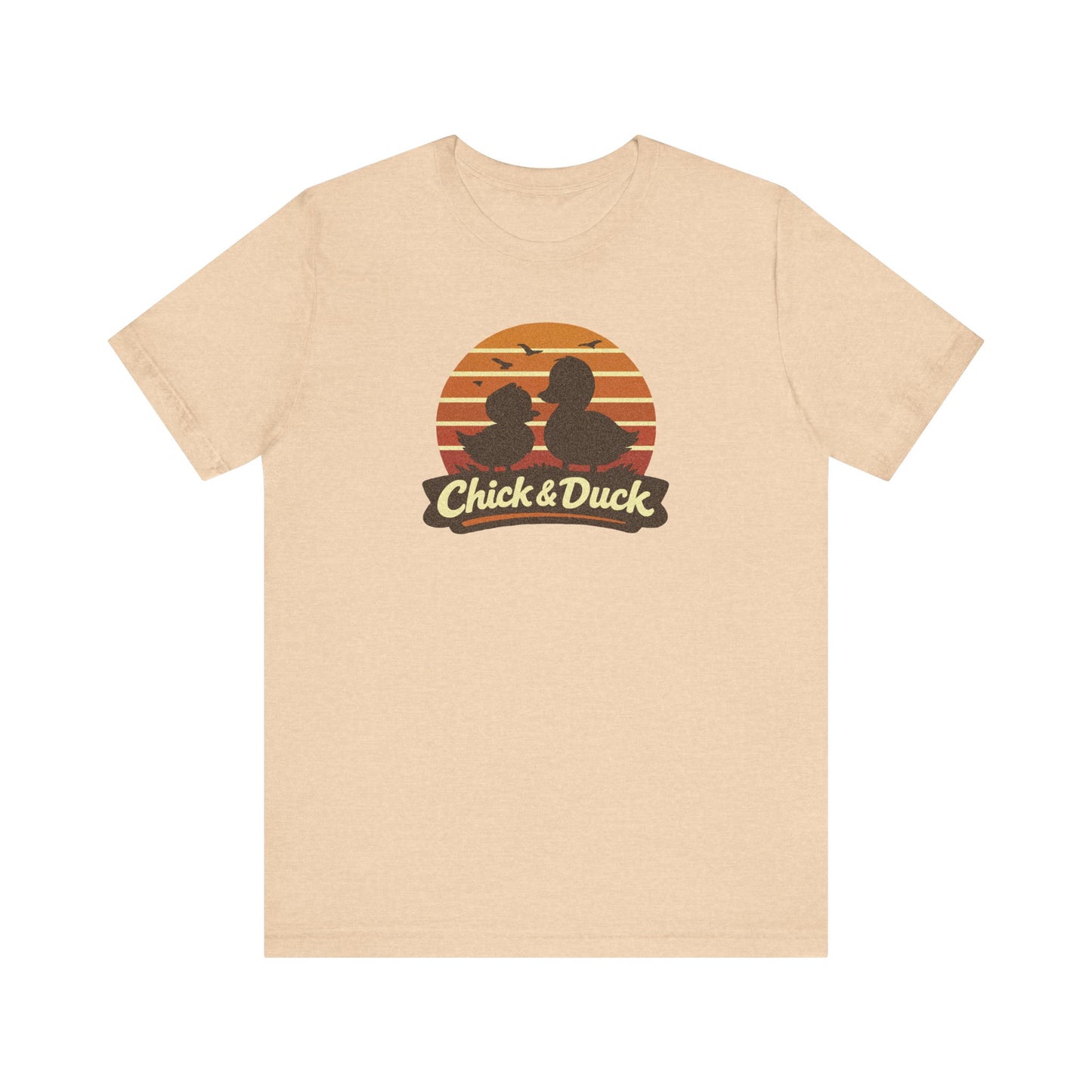 The Chick and the Duck — Friends Retro Tee (Light)