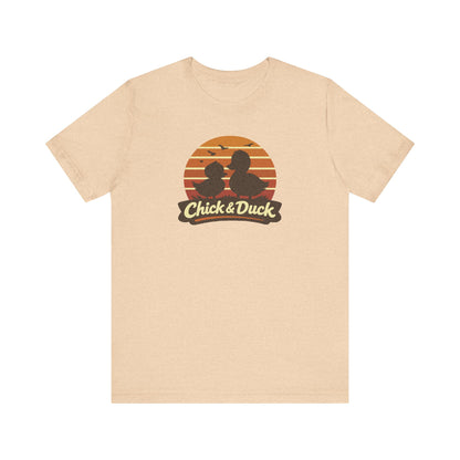 The Chick and the Duck — Friends Retro Tee (Light)