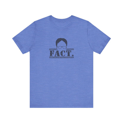Dwight Schrute FACT. — The Office-Inspired Retro Tee (Light)