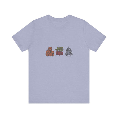 Bears, Beets, Battlestar (Icons) — Retro Tee (Light)
