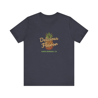 Delicious Flavor — Santa Barbara Pineapple Retro Tee (Dark)