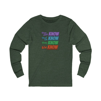 They Don't Know We Know — Friends Retro Long Sleeve (Dark)