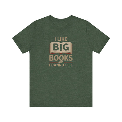I Like Big Books and I Cannot Lie — Bibliophile Retro Tee (Dark)