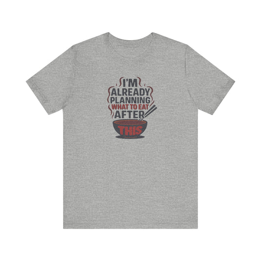 Planning What to Eat After This — Retro Foodie Tee (Light)