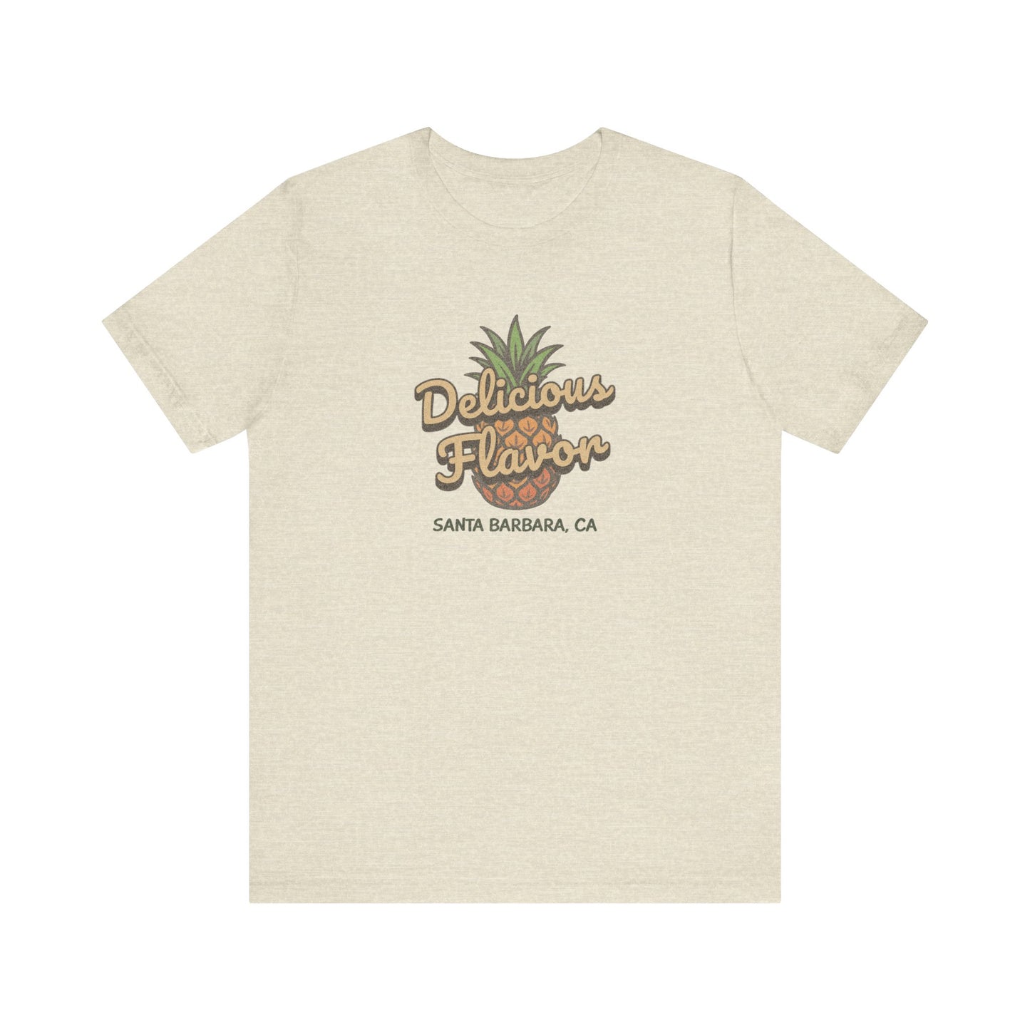 Delicious Flavor — Santa Barbara Pineapple Retro Tee (Light)