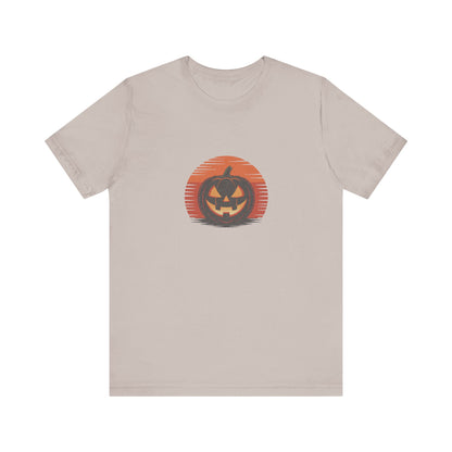 Retro Jack: Sliced Sunset — Halloween Sunset Tee (Light)
