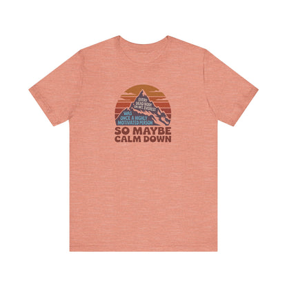 Everything in Moderation (Especially Fitness) – Mount Everest Retro Tee (Light)