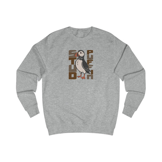 Stud Puffin, Licensed to Chill – Spy-Bird Retro Sweatshirt (Light)