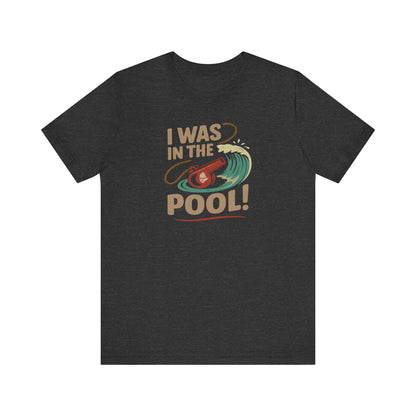 I Was in the Pool! — George Costanza Shrinkage Retro Tee (Dark)