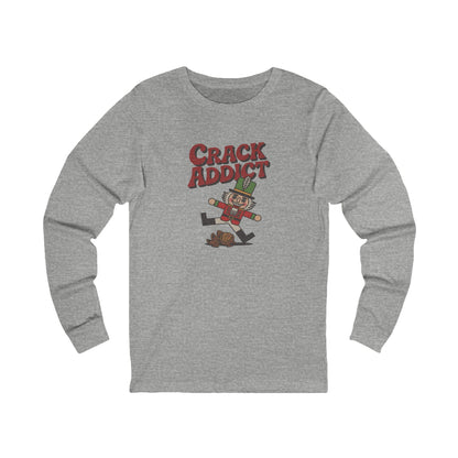 Crack Addict Nutcracker (Unhinged Remix) — Retro Long Sleeve (Light)
