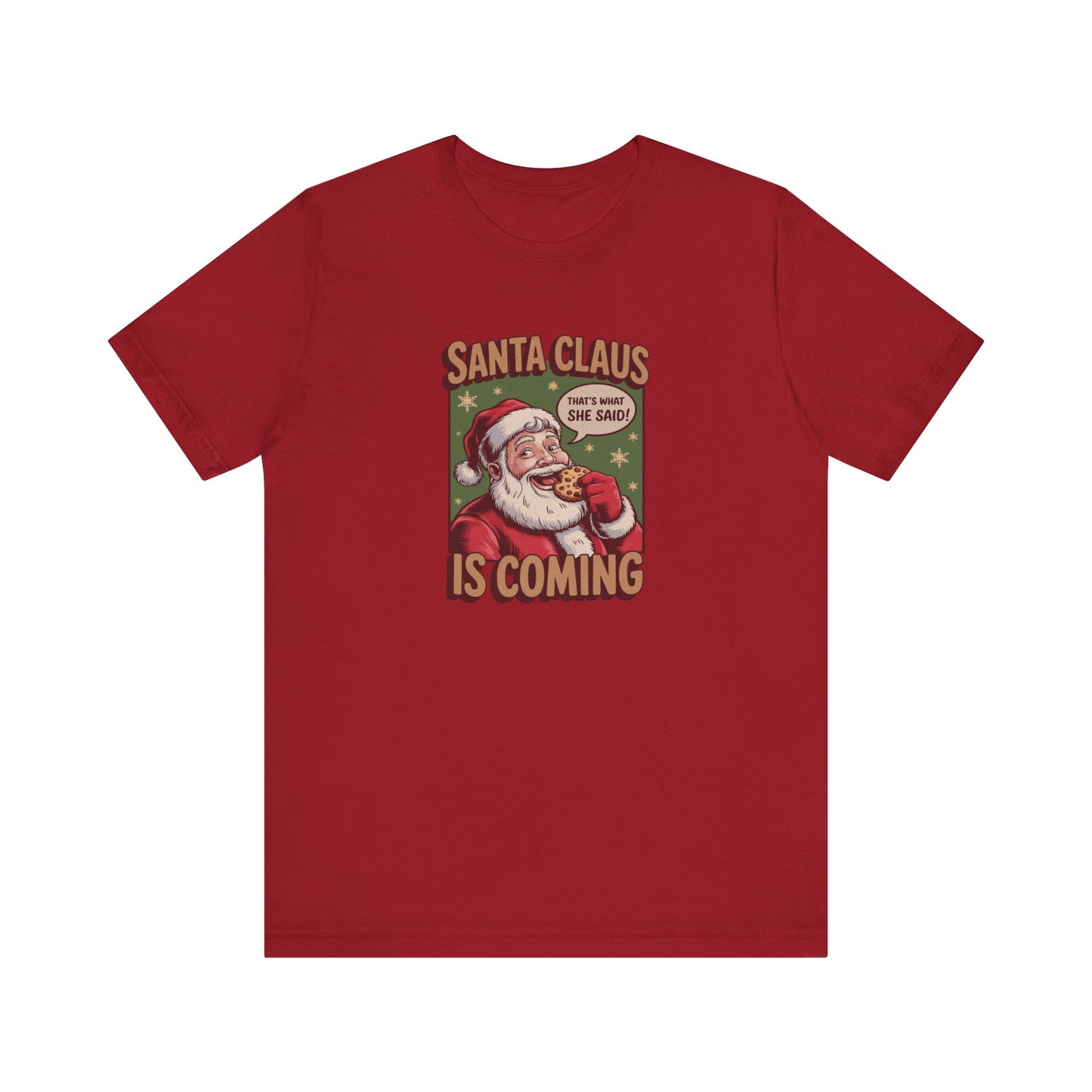 Santa Claus is Coming — Vintage Christmas Tee (Dark)