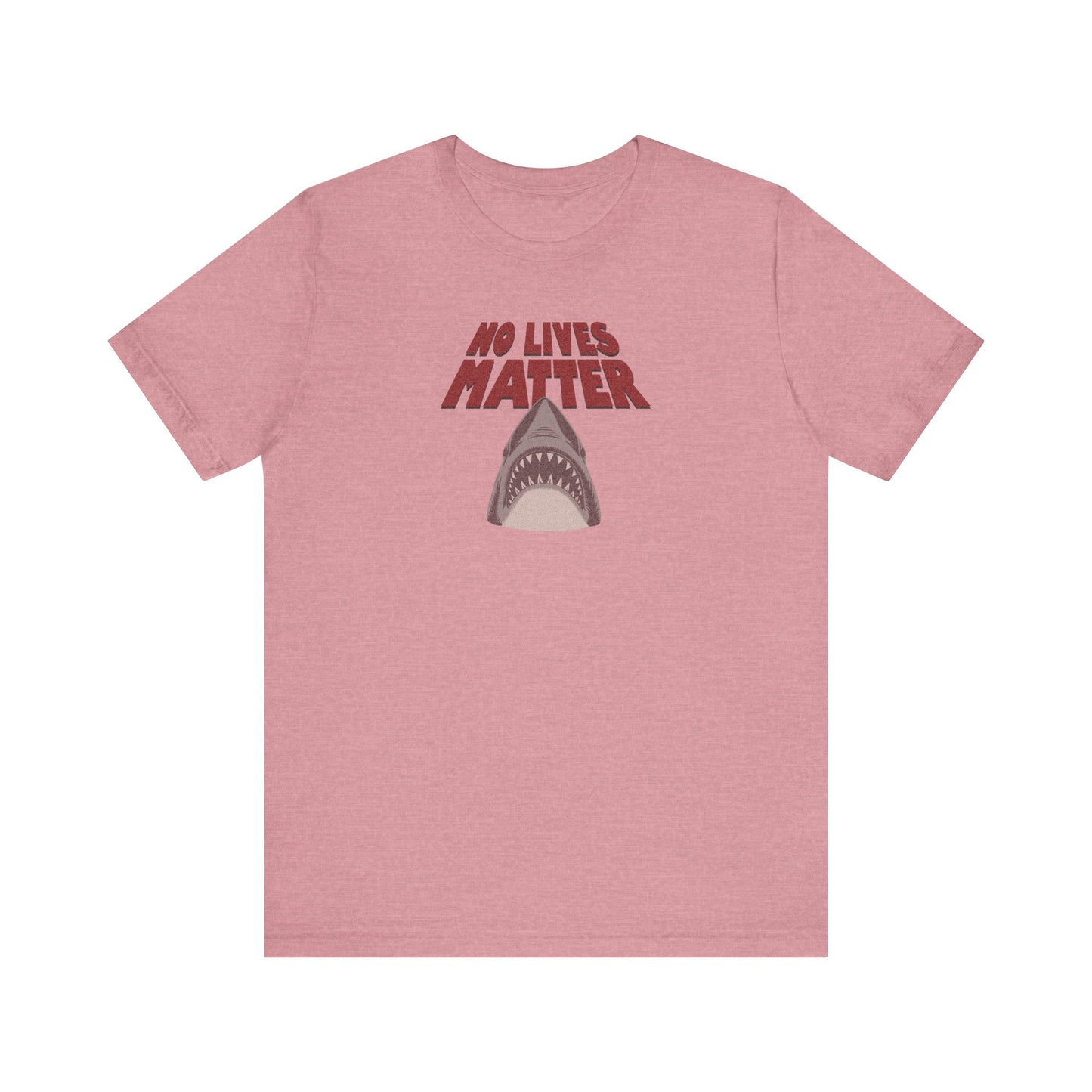 No Lives Matter — Jaws-Inspired Retro Tee (Light)