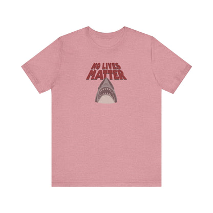 No Lives Matter — Jaws-Inspired Retro Tee (Light)