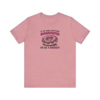 Sugarcoated (Go Eat a Donut) — Retro Graphic Tee (Light)