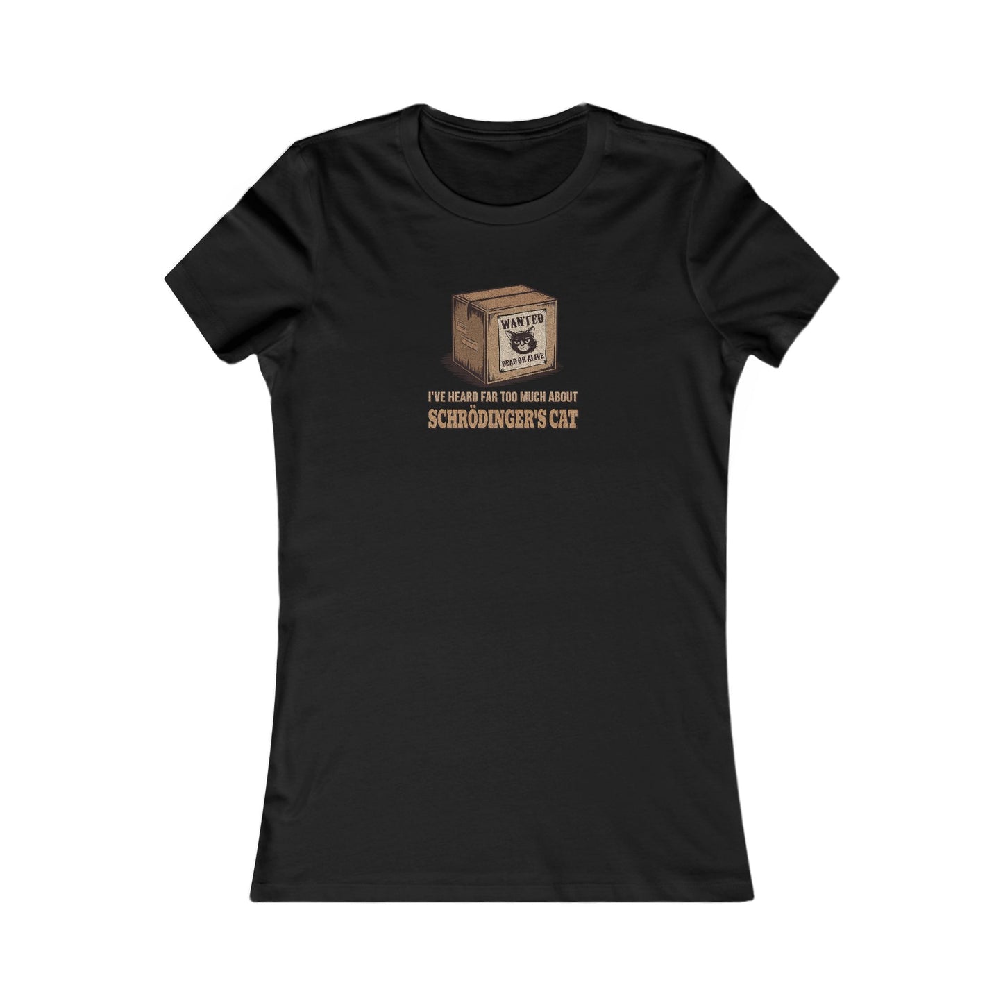 Schrödinger’s Cat — Big Bang Theory Retro Women's Tee (Dark)