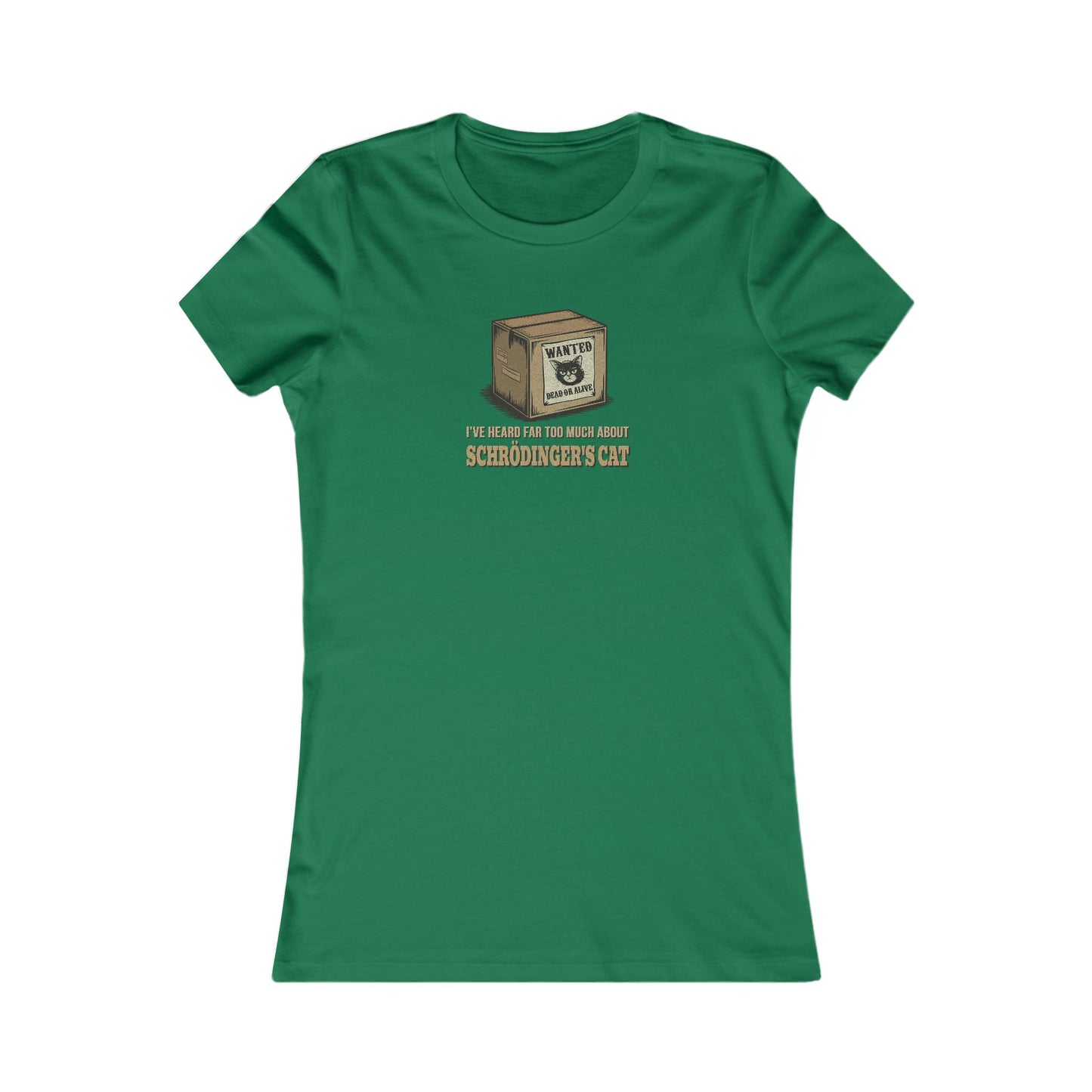 Schrödinger’s Cat — Big Bang Theory Retro Women's Tee (Dark)