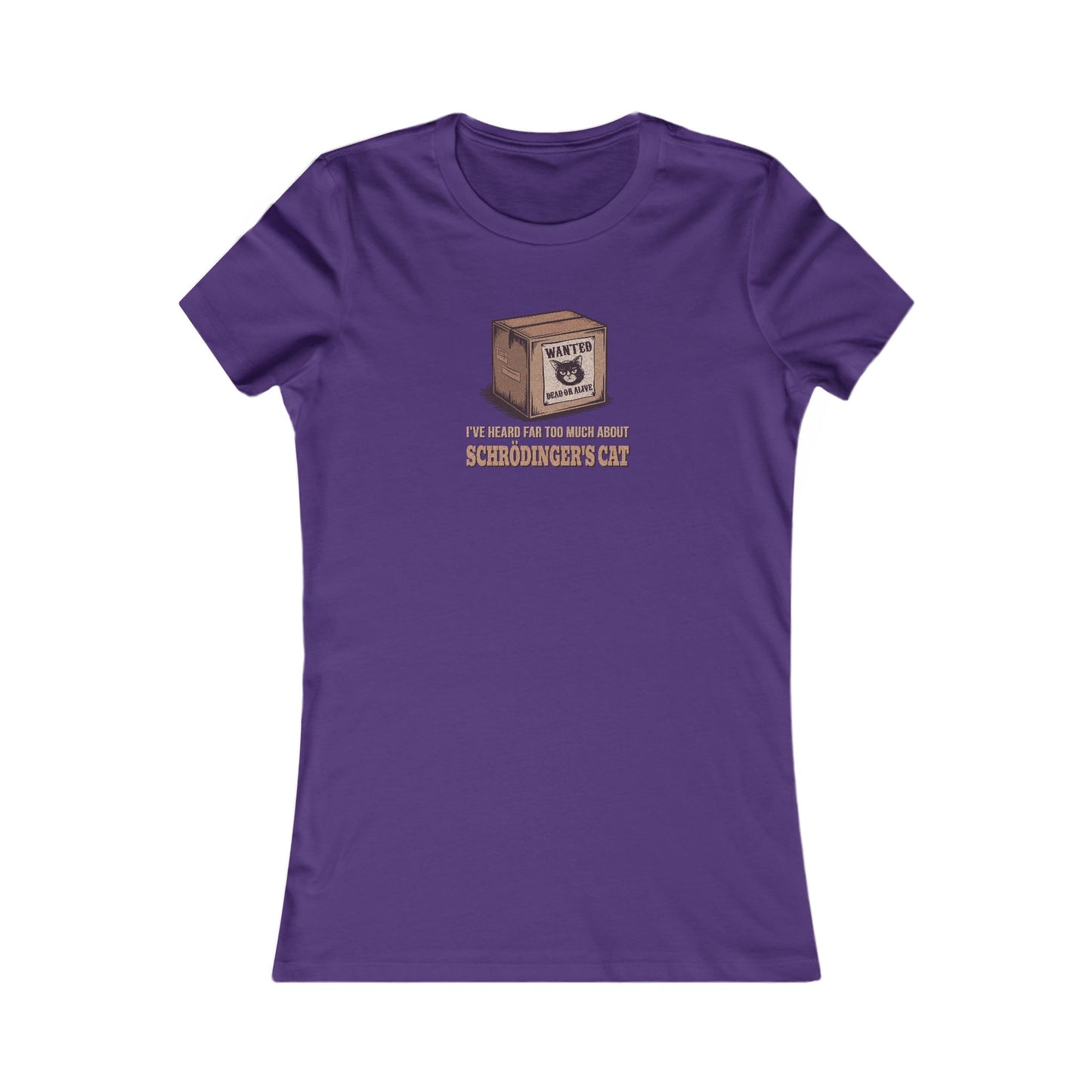 Schrödinger’s Cat — Big Bang Theory Retro Women's Tee (Dark)