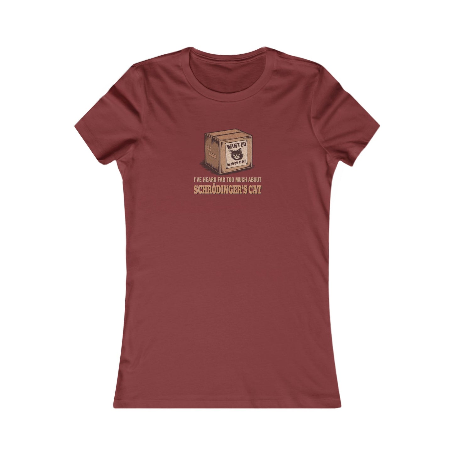 Schrödinger’s Cat — Big Bang Theory Retro Women's Tee (Dark)