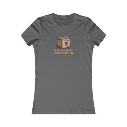Schrödinger’s Cat — Big Bang Theory Retro Women's Tee (Dark)