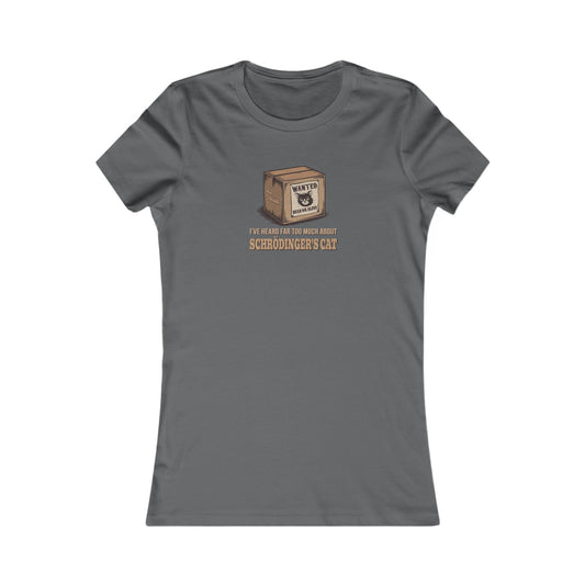 Schrödinger’s Cat — Big Bang Theory Retro Women's Tee (Dark)