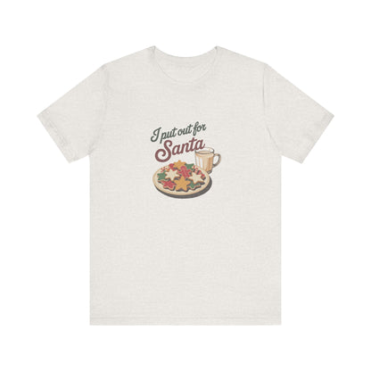 I Put Out for Santa — Retro Christmas Cookies Tee (Light)