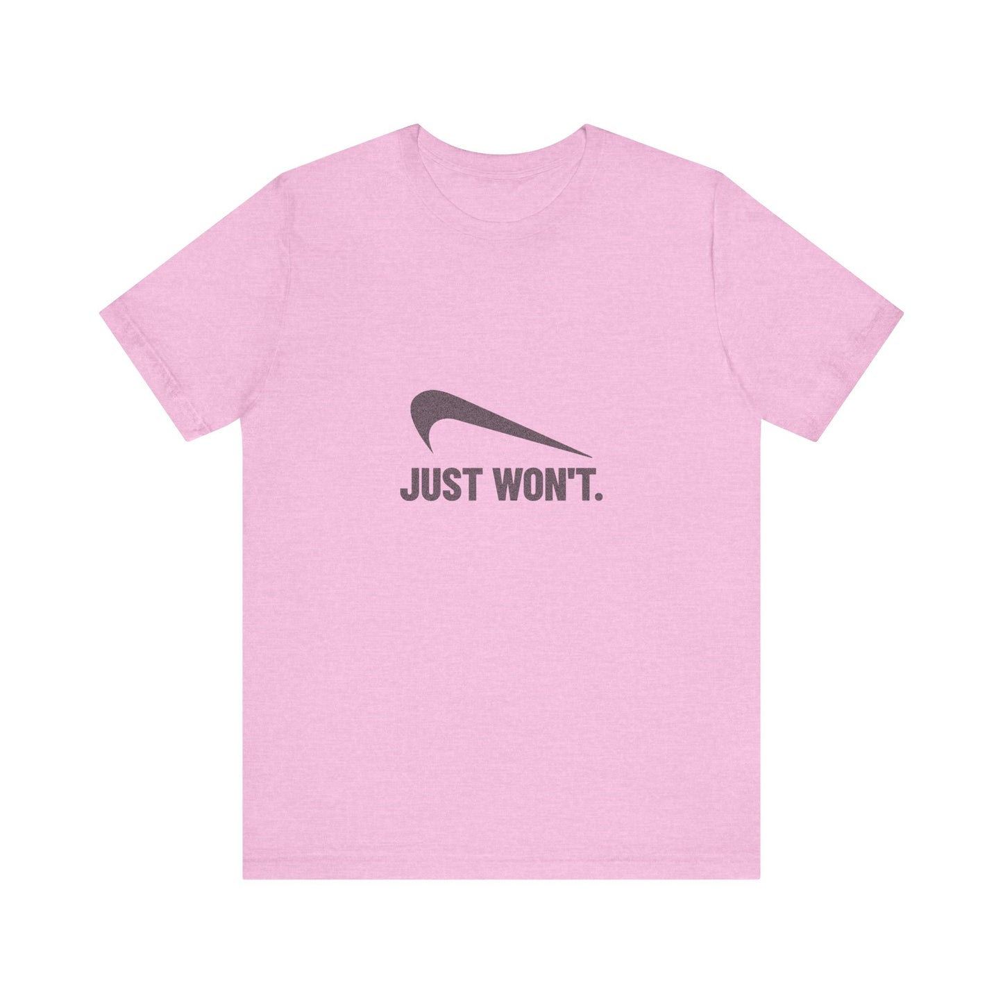 Just Won’t Athletic Parody — Retro Workout Tee (Light)