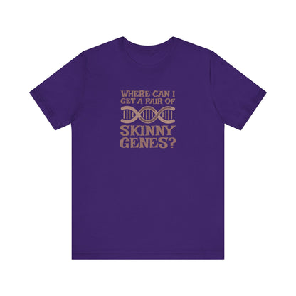 Pair of Skinny Genes — Retro Graphic Tee (Dark)