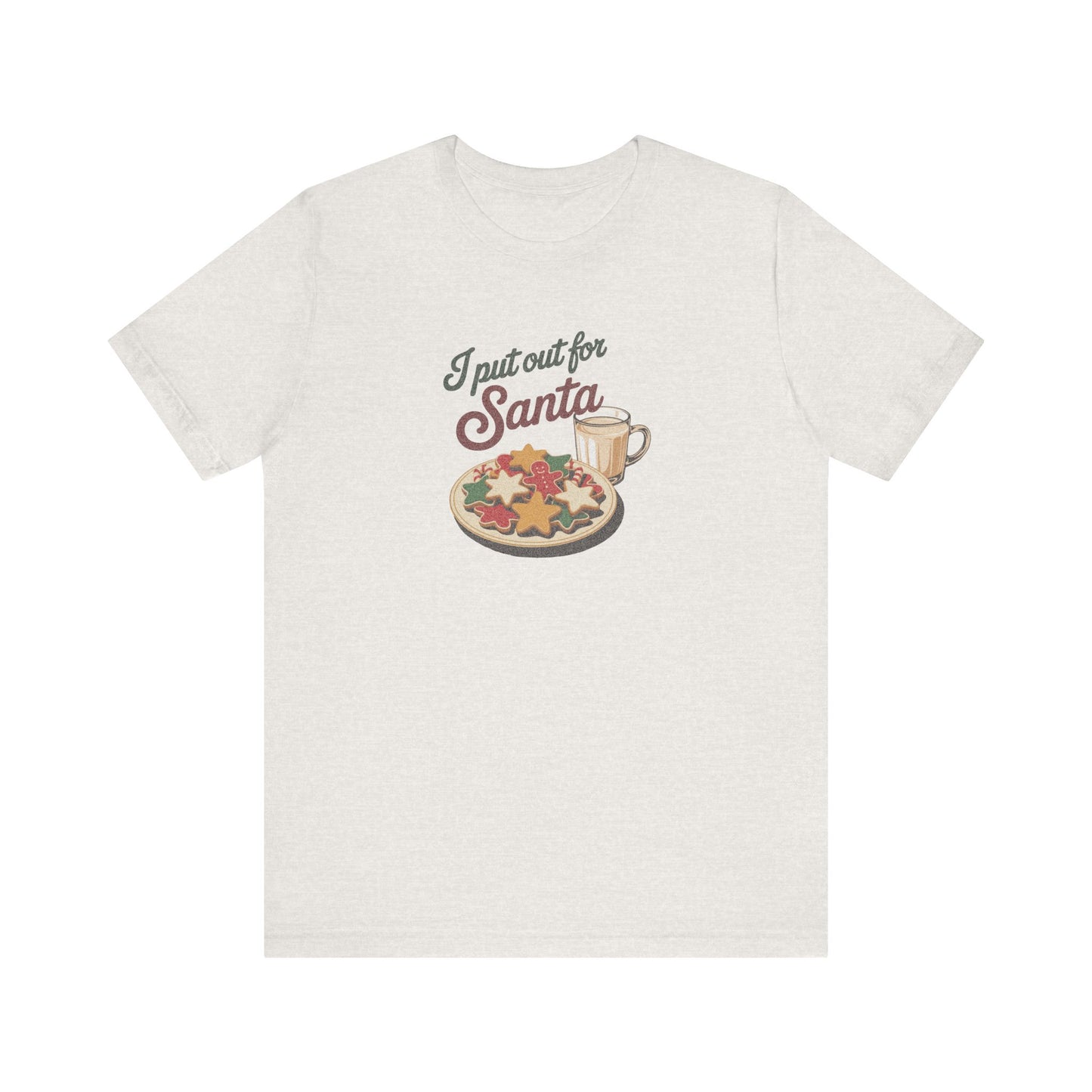 I Put Out for Santa — Retro Christmas Cookies Tee (Light)