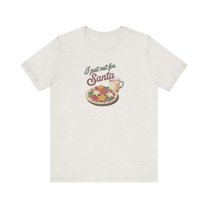 I Put Out for Santa — Retro Christmas Cookies Tee (Light)