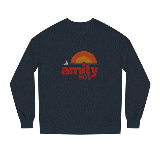 Amity Island 1975 — Jaws-Inspired Retro Sweatshirt (Dark)