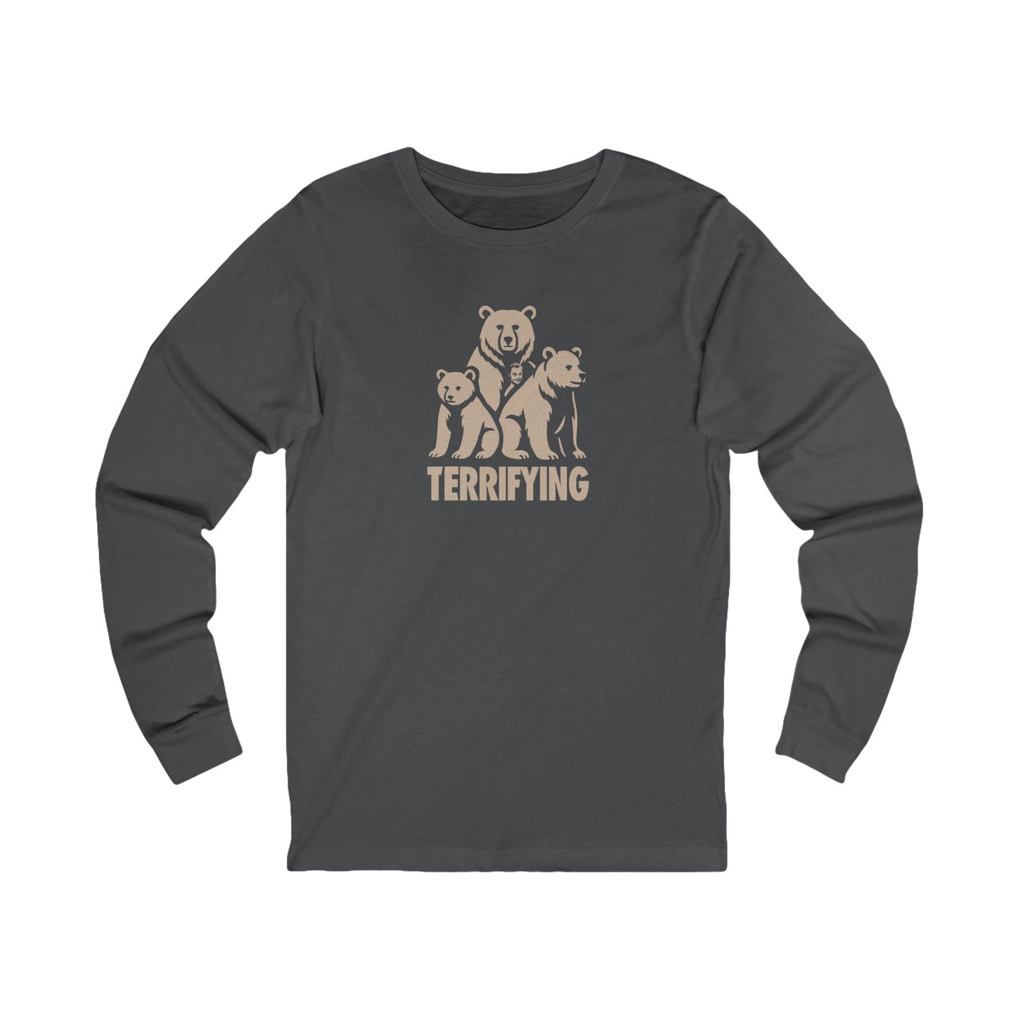 Bears Are Terrifying — Retro Silhouette Long Sleeve (Dark)