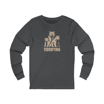 Bears Are Terrifying — Retro Silhouette Long Sleeve (Dark)