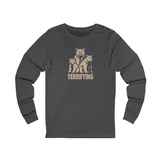Bears Are Terrifying — Retro Silhouette Long Sleeve (Dark)