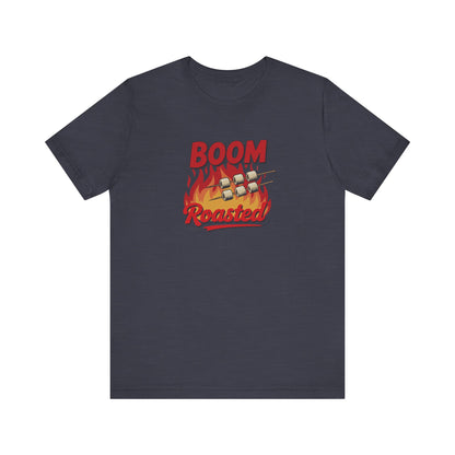 Boom, Roasted — Michael Scott Retro Tee (Dark)