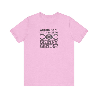 Pair of Skinny Genes — Retro Graphic Tee (Light)