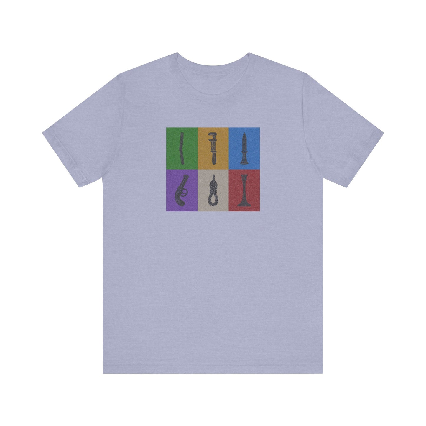 Six Ways Into the Evidence Locker — Clue Retro Tee (Light)