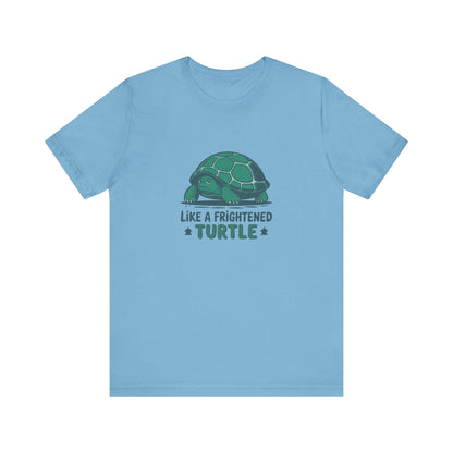 Like a Frightened Turtle — George Costanza Shrinkage Retro Tee (Light)