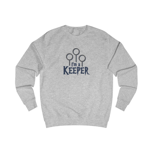 I’m a Keeper — Harry Potter Quidditch Retro Sweatshirt (Light)