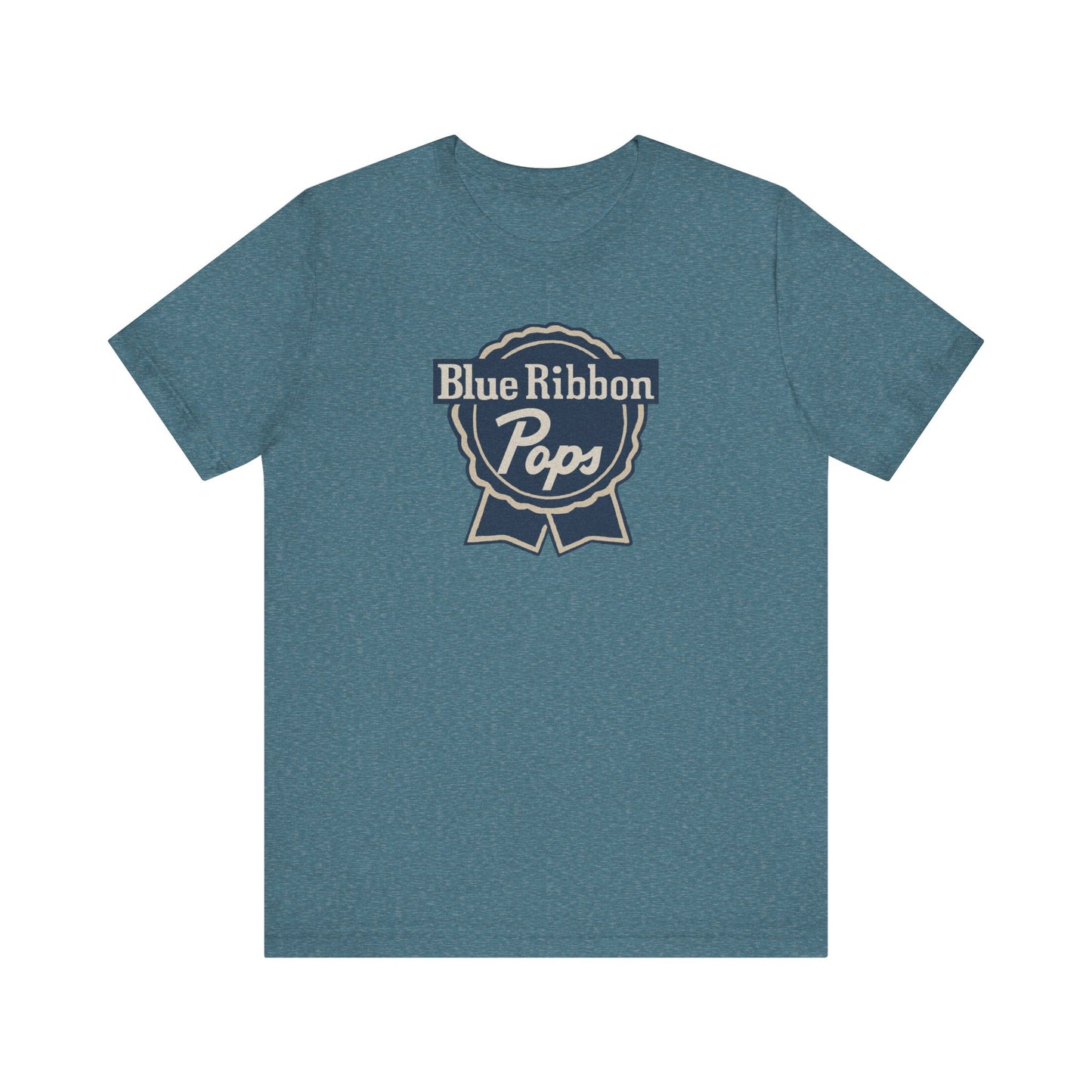 Blue Ribbon Pops Shirt — Funny Dad Gift, Retro Beer Dad Tee