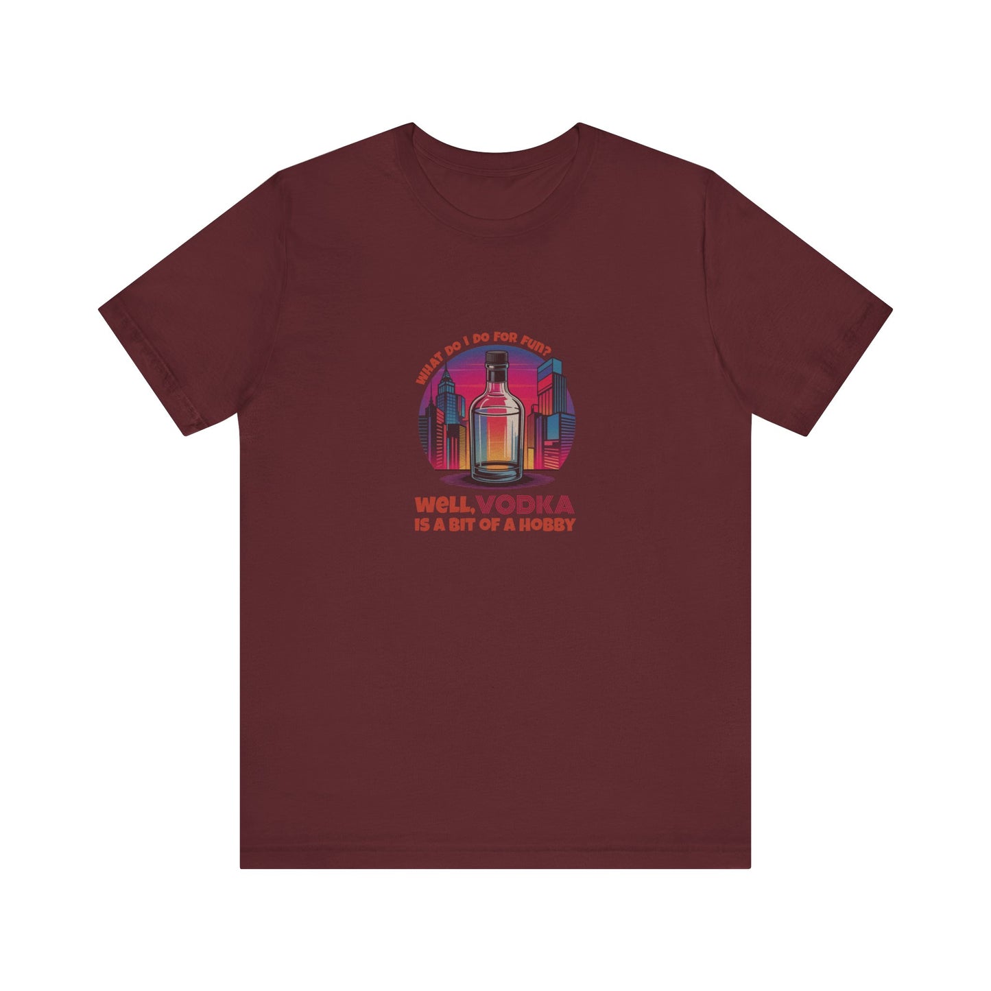 Vodka is a Bit of a Hobby — Retro Graphic Tee (Dark)