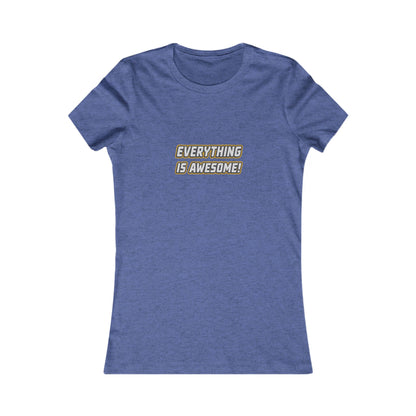 Everything is Awesome! — The LEGO Movie-Inspired Retro Women's Tee (Dark)