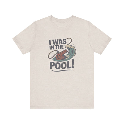 I Was in the Pool! — George Costanza Shrinkage Retro Tee (Light)