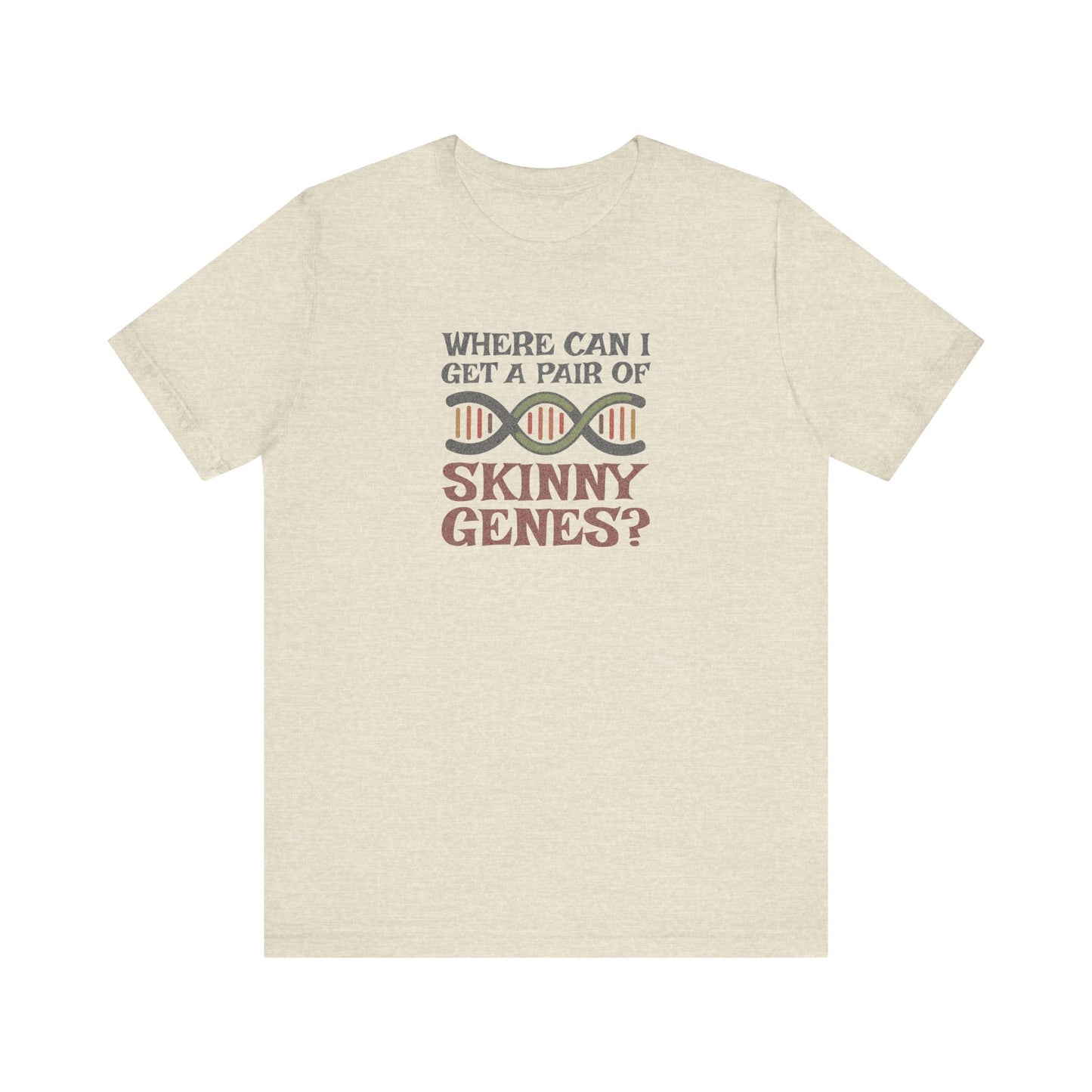 Pair of Skinny Genes (Colorful) — Retro Graphic Tee (Light)
