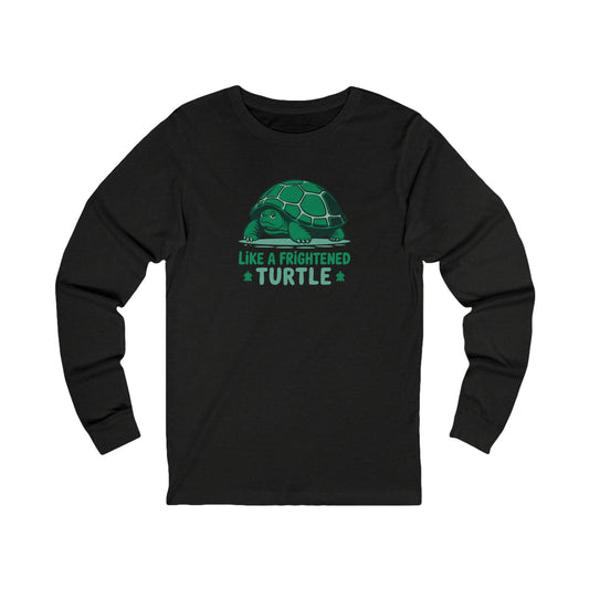 Like a Frightened Turtle — George Costanza Shrinkage Long Sleeve (Dark)