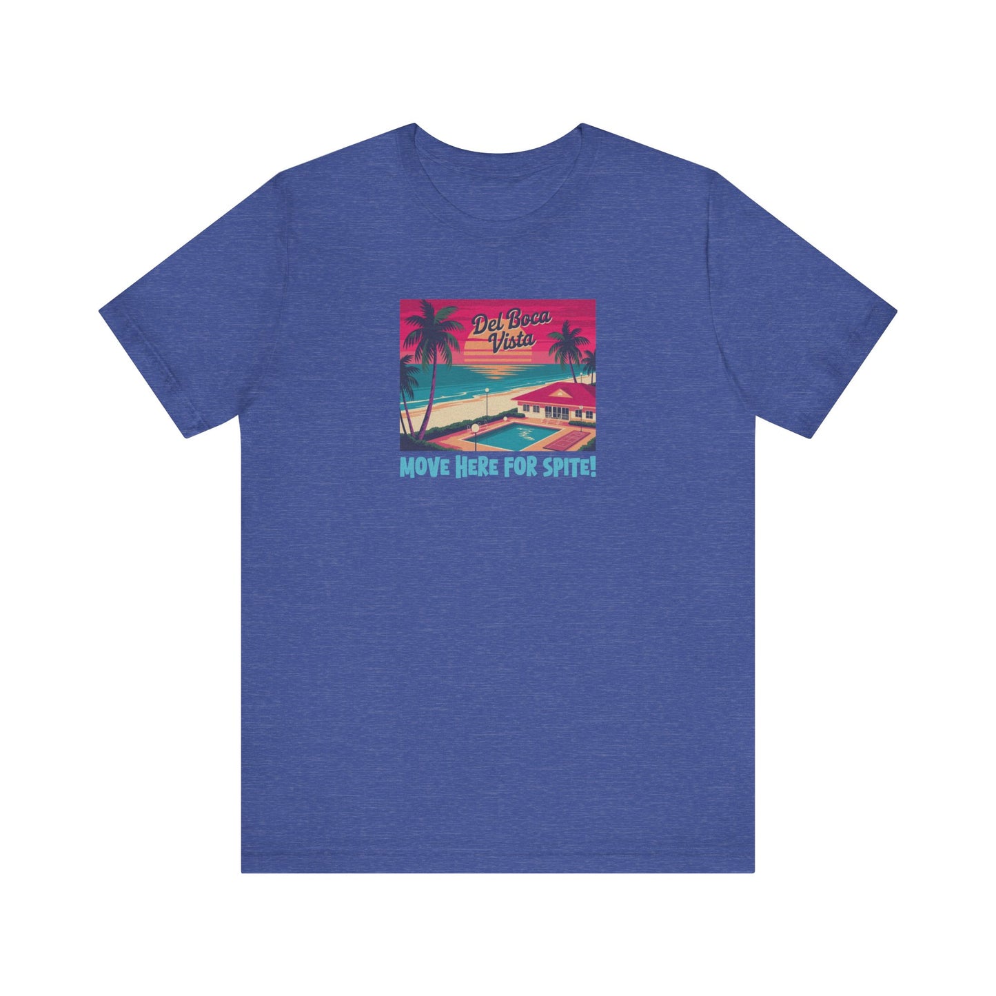 Del Boca Vista (Move Here For Spite!) — Seinfeld Retro Tee (Dark)